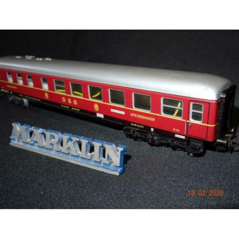 131=Marklin 4024-1 SPEISE wagen van de Duitse spoorwegen.
