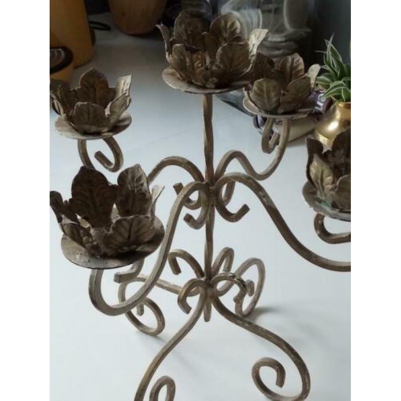 Vintage brocante kandelaar