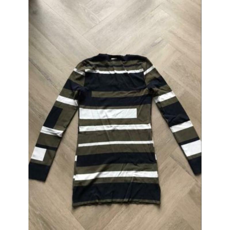 Maria Taylor top groen/wit/donkerblauw maat M