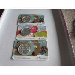 3 coincards 5 euro munt