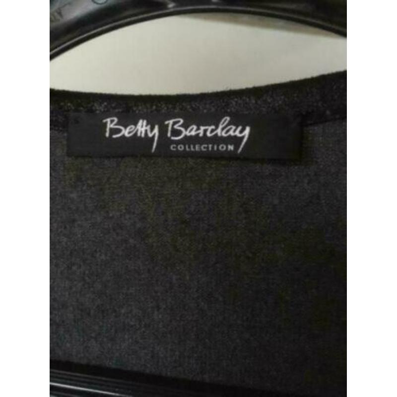 betty barclay vest mt. 40 zwart grijs
