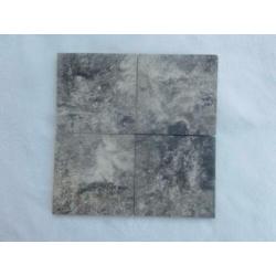 25x Nieuw Gevlamde Tegels Paul Teeuwen 10 x 10 zwart/grijs