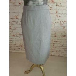 Licht grijze classic rok maat 38