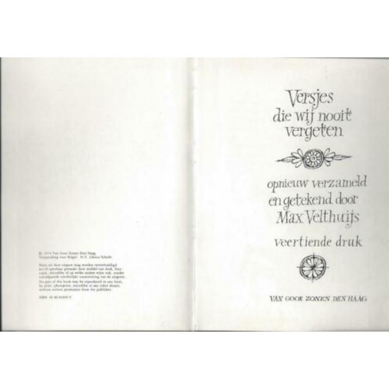 Versjes die wij nooit vergeten van Max Velthuijs (1989)