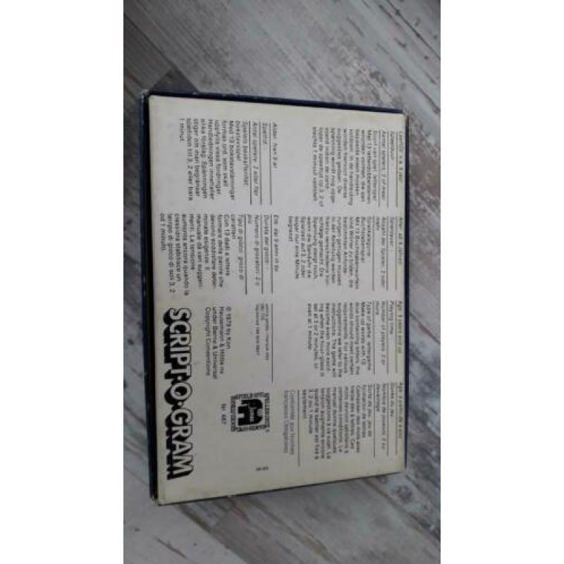 script-o-gram scrabble gezelschapsspel