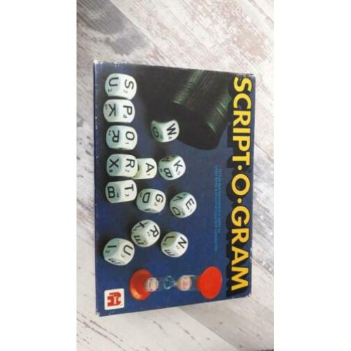 script-o-gram scrabble gezelschapsspel