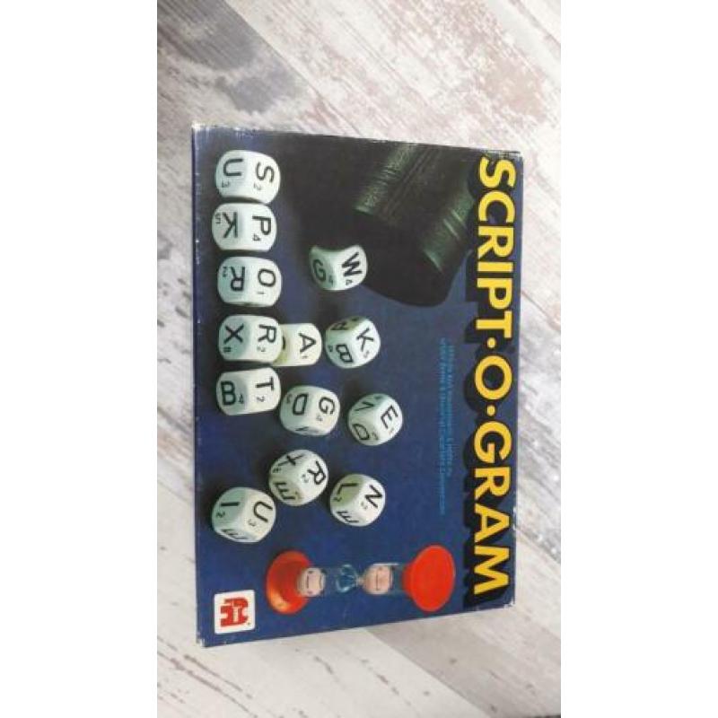 script-o-gram scrabble gezelschapsspel