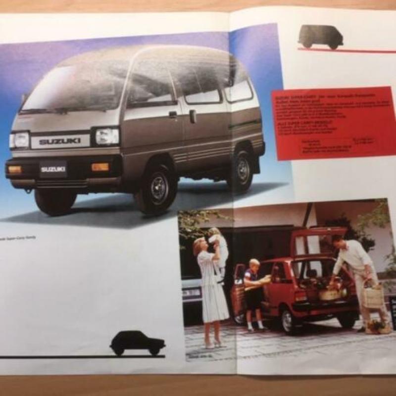 Autofolder/Brochure Suzuki Automobile 1985 8 pagina's