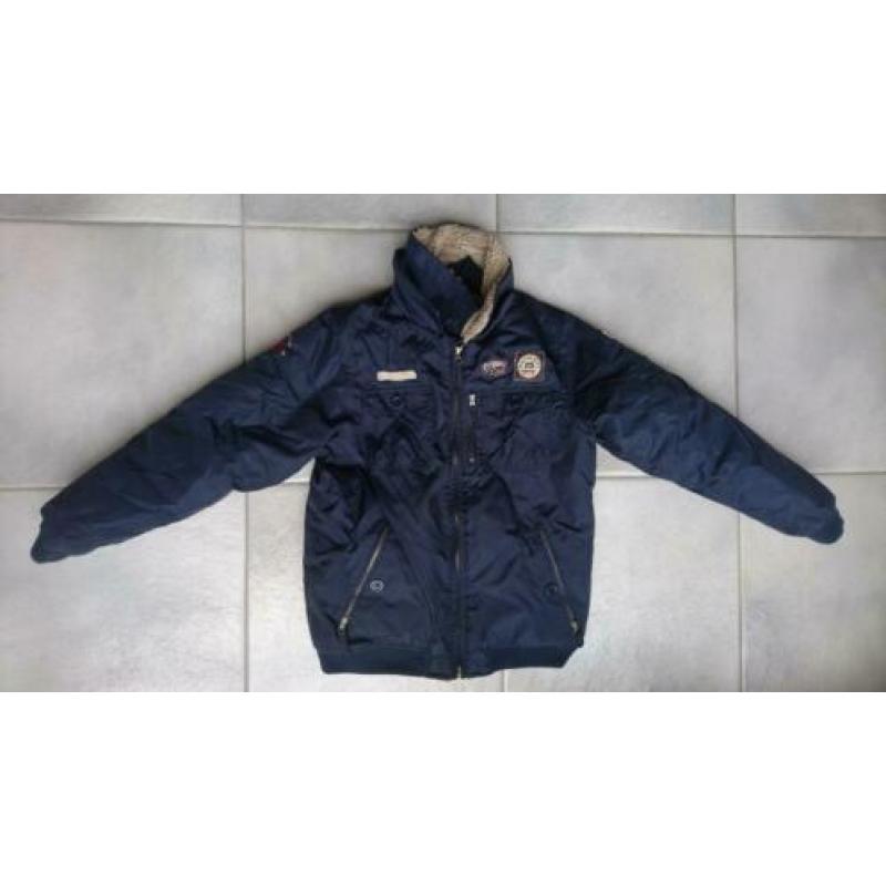 Winterjas Maat 152 Outburst Jongens Donkerblauw