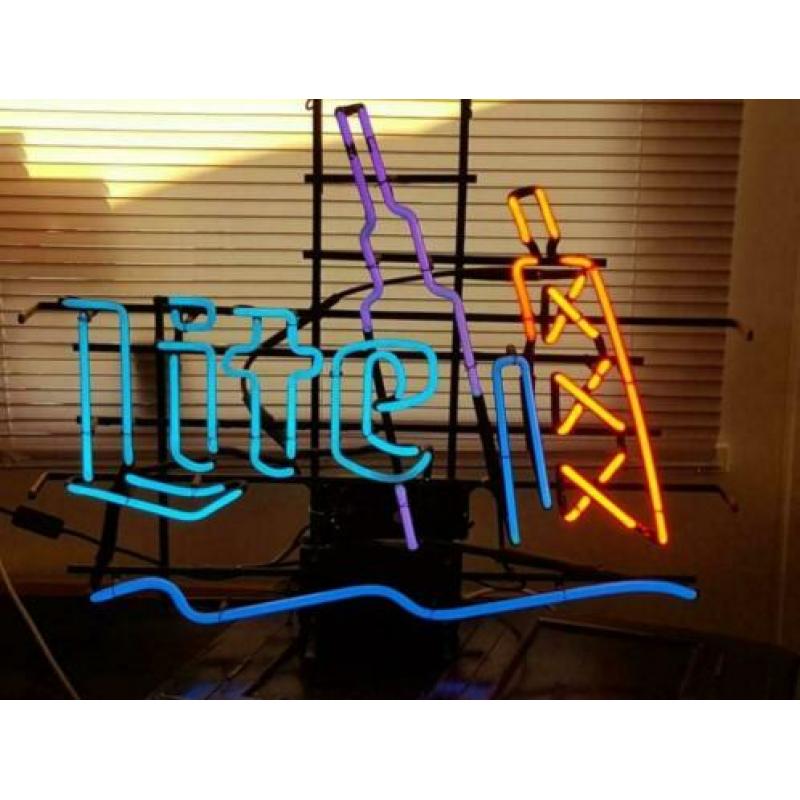 Vintage USA neon van het biermerk Lite beer (Bud bier)??