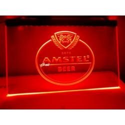 Amstel Bier Bar Cafe Neon 3D LED Lamp Verlichting Licht Bord