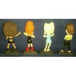 Spice Girls figuren Emma, Mel C, Mel B en Geri