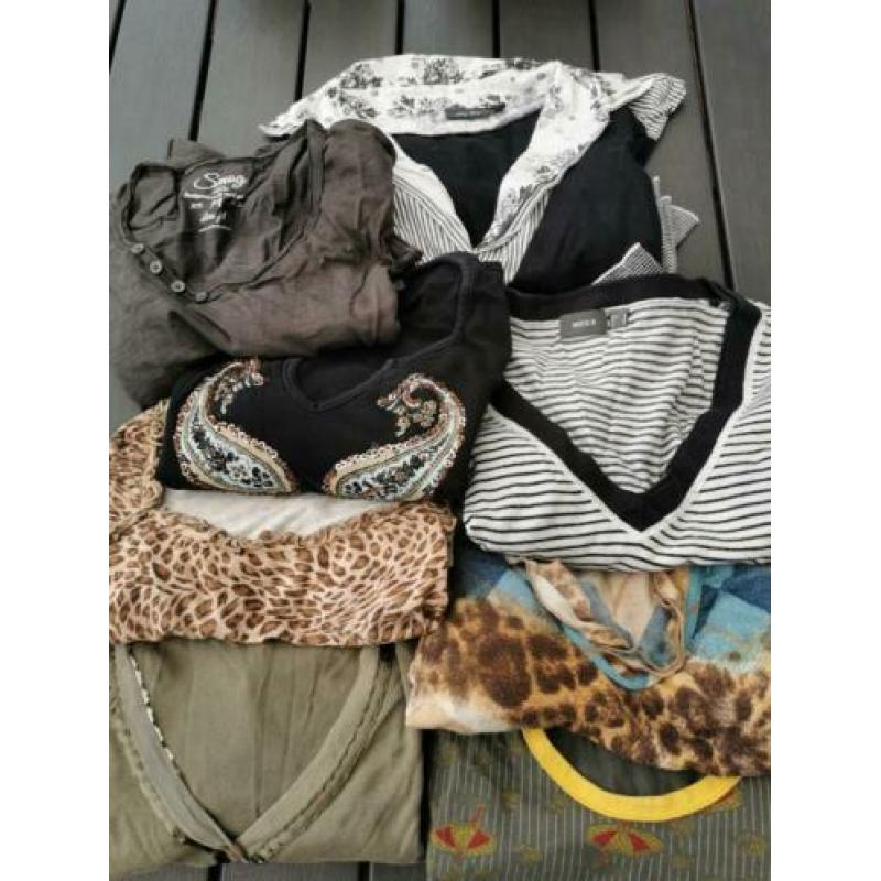 8 shirts met lange mouw maat M.