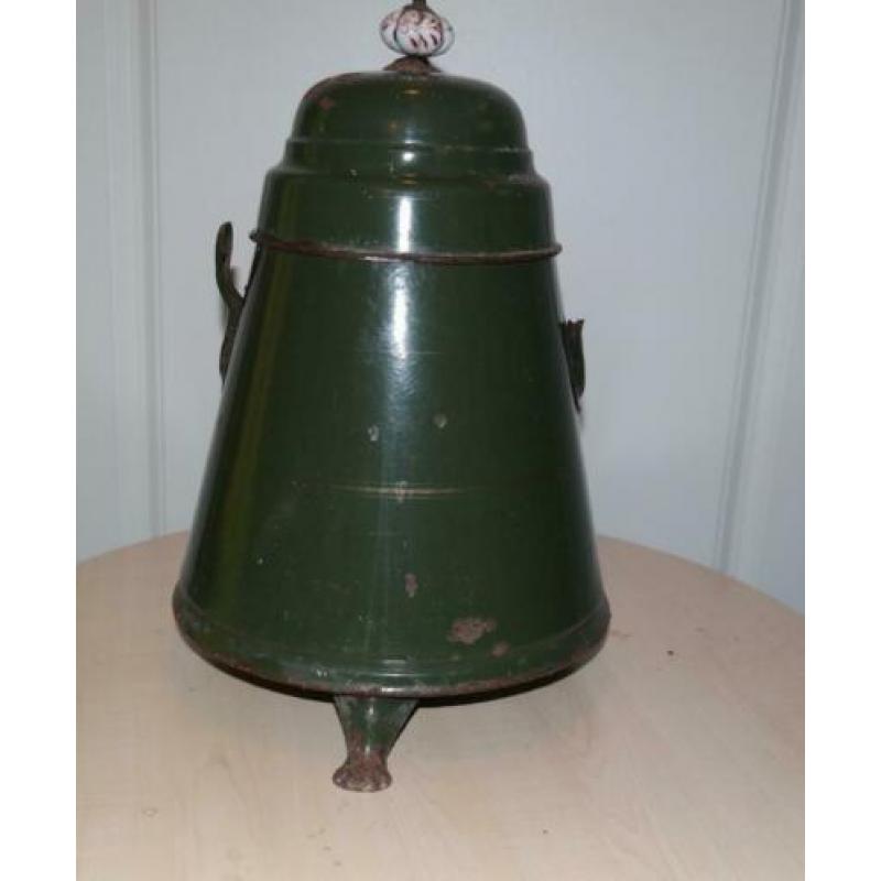 emaille kolenkit met deksel