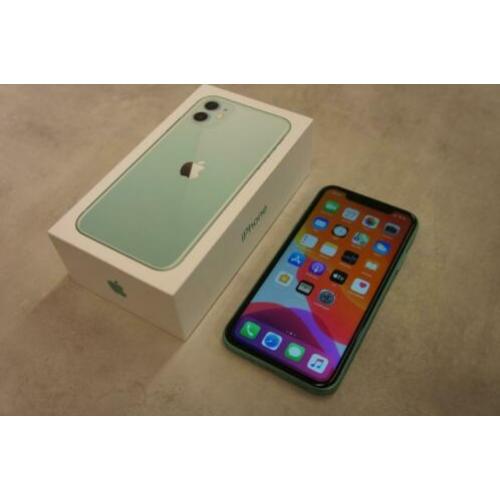 Iphone 11 64GB groen in nieuwstaat in doos met garantie