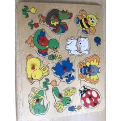 Houten puzzels 6 stuks