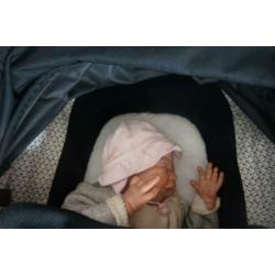 Maxi cosi Elea kinderwagen zwart wit limited edition bekledi