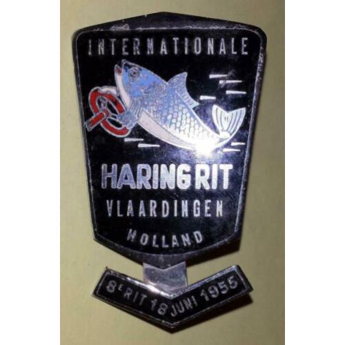Auto badge haringrit Vlaardingen 1955
