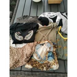 8 shirts met lange mouw maat M.