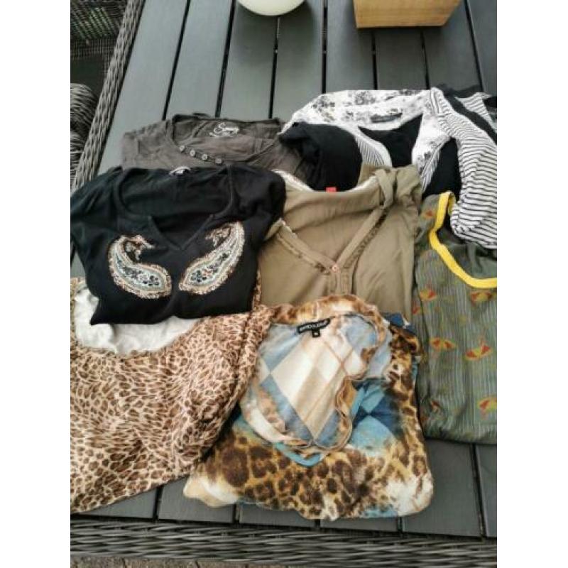 8 shirts met lange mouw maat M.