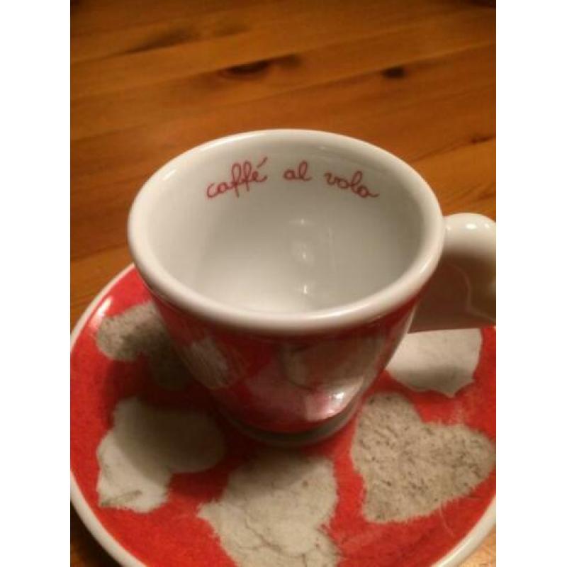 Thun Bozen Italy Caffé al Volo 2 espresso kop en schotels
