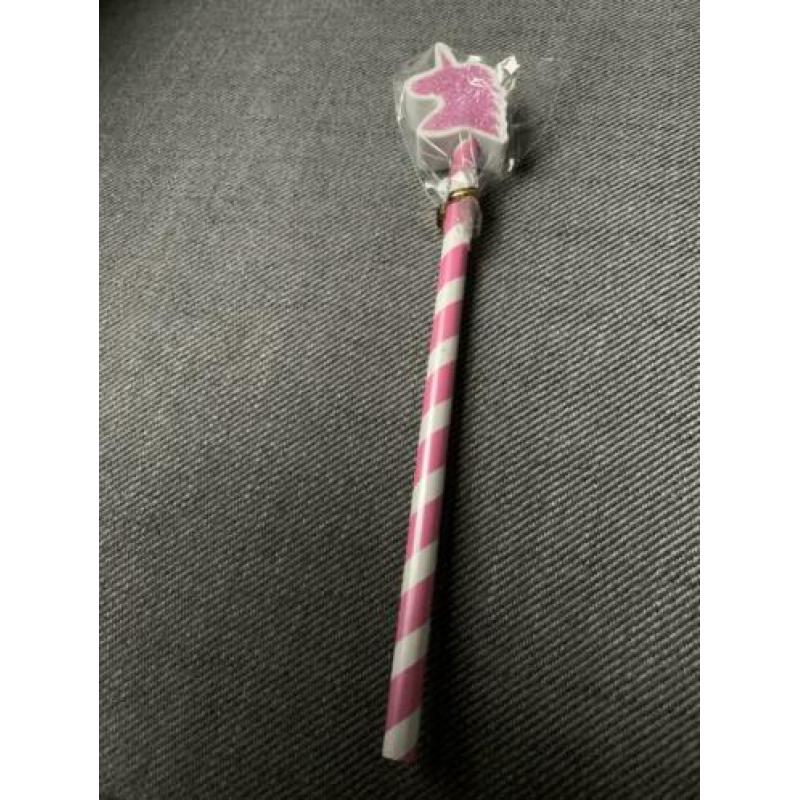 Volledig nieuw unicorn/eenhoorn potlood roze