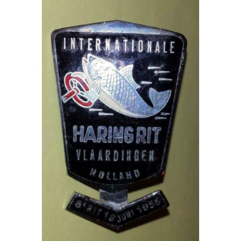Auto badge haringrit Vlaardingen 1955