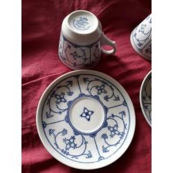 Blau blauw saks servies saksisch Jager Kahla Winterling