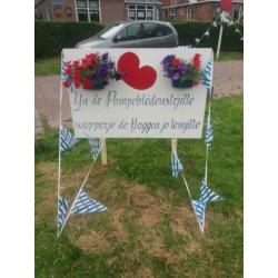 Straatversiering 50x, fryslan, pompebleden