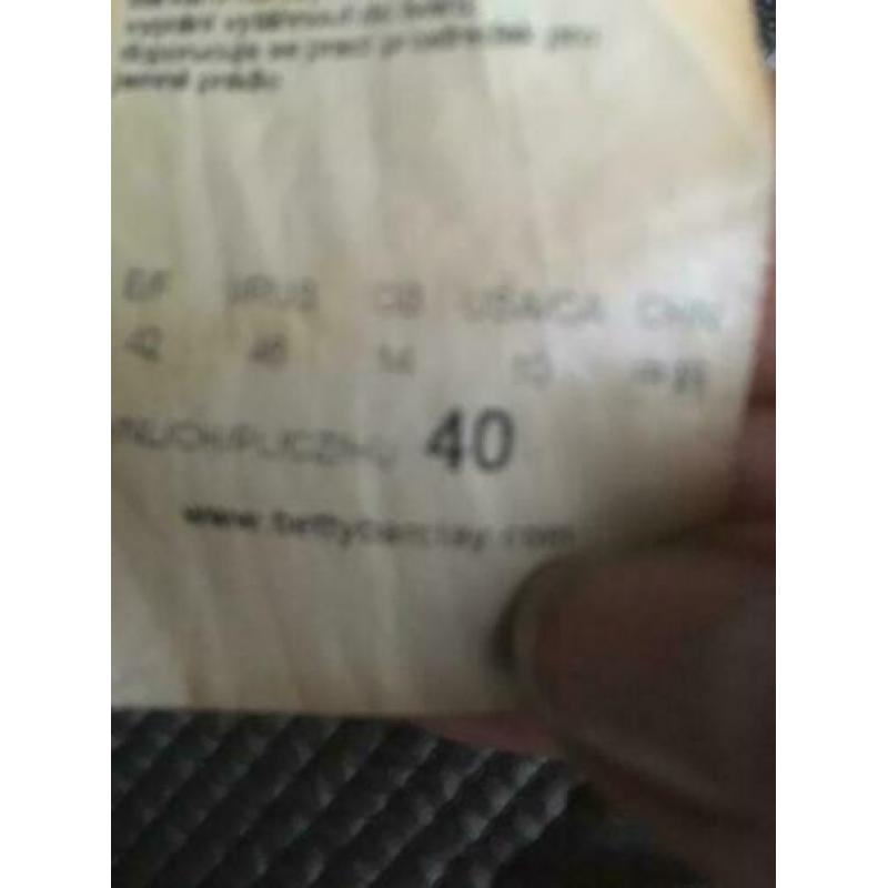 betty barclay vest mt. 40 zwart grijs
