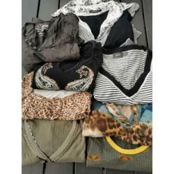 8 shirts met lange mouw maat M.