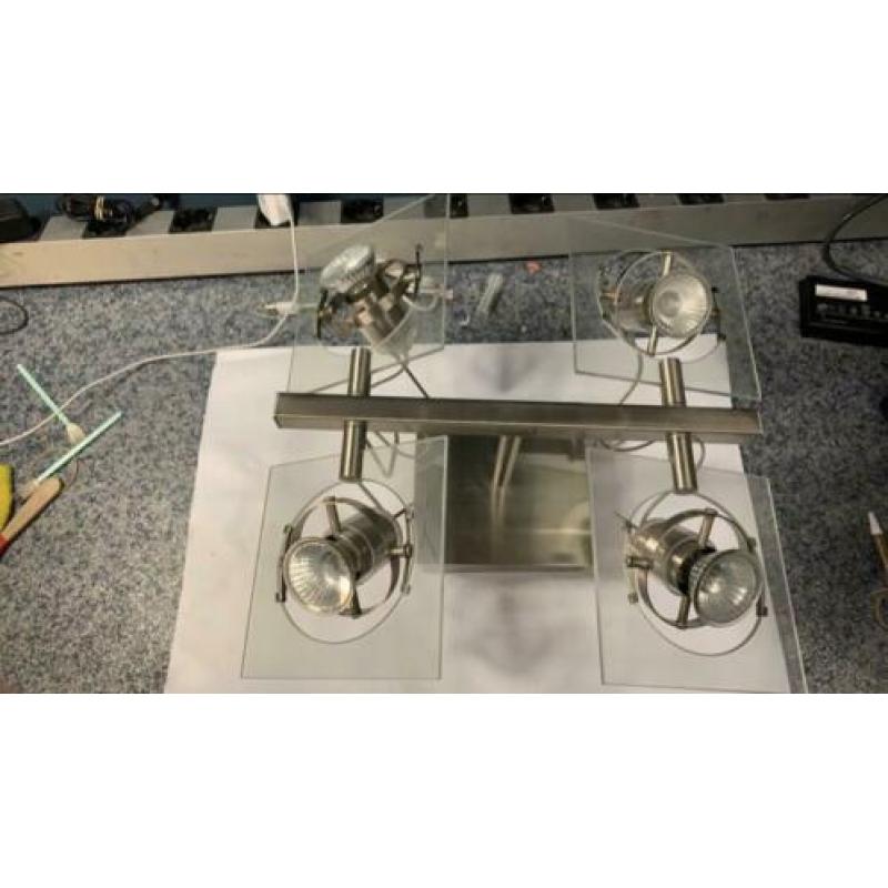 Halogeenlamp spotjes plafond lamp IKEA 19057 Fuga 4x35w