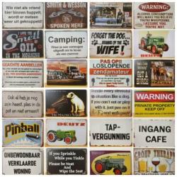 Bar Rules always right reclamebord van metaal cafe mancave