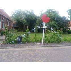Straatversiering 50x, fryslan, pompebleden