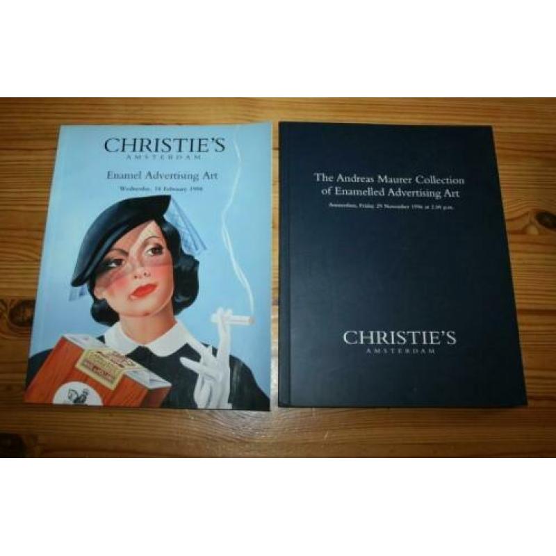 Christie's catalogi Emaille Reclameborden