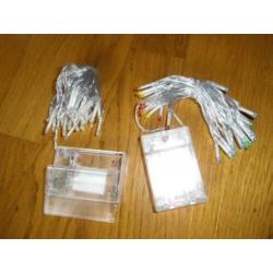 40 ledlampjes op batterij (wit of gekleurd)