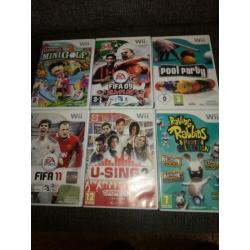 Koopje! 6 Wii spellen voor 5 euro verzameling collectie Nin