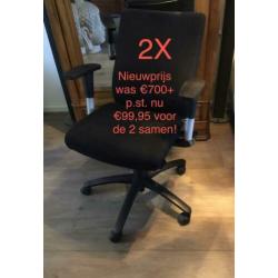 2 Dauphin bureaustoelen van €1400+ voor €99,95!