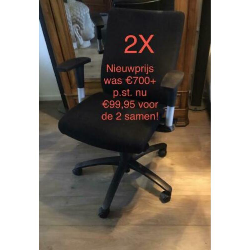2 Dauphin bureaustoelen van €1400+ voor €99,95!