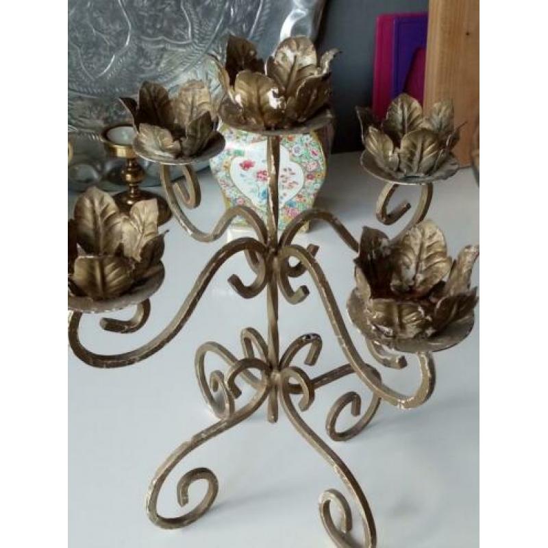 Vintage brocante kandelaar