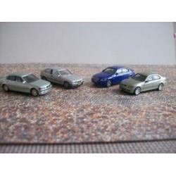 4x Mooie BMW modelauto's ,1:87 HO, Div.modellen. zie Foto's