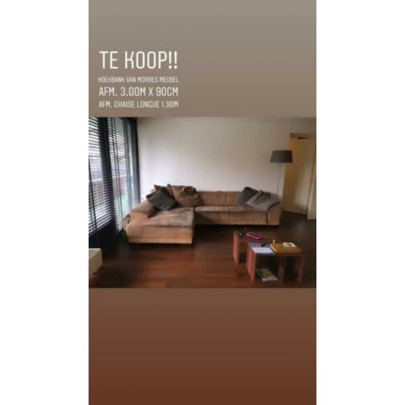 Bankstel van MORRES Meubel, in goede staat. Niet doorgezakt.