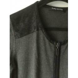 betty barclay vest mt. 40 zwart grijs