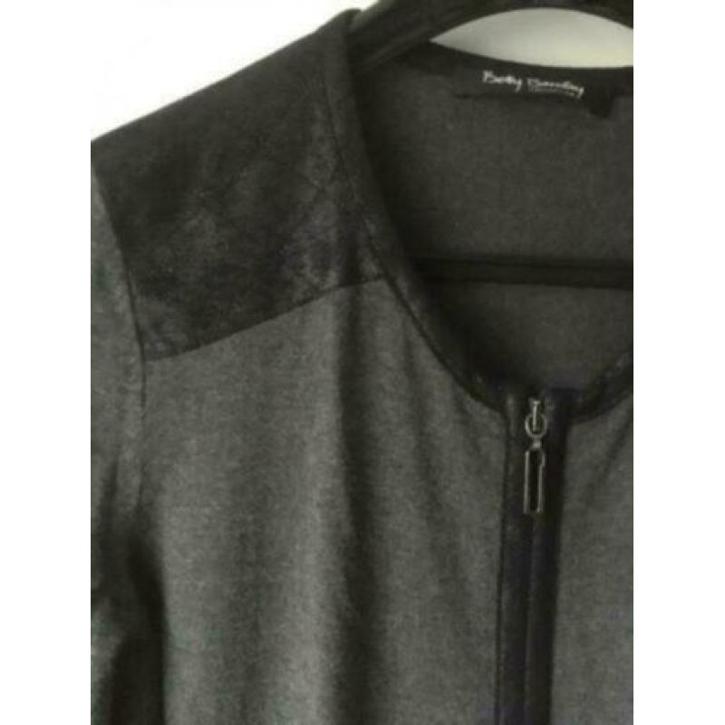 betty barclay vest mt. 40 zwart grijs