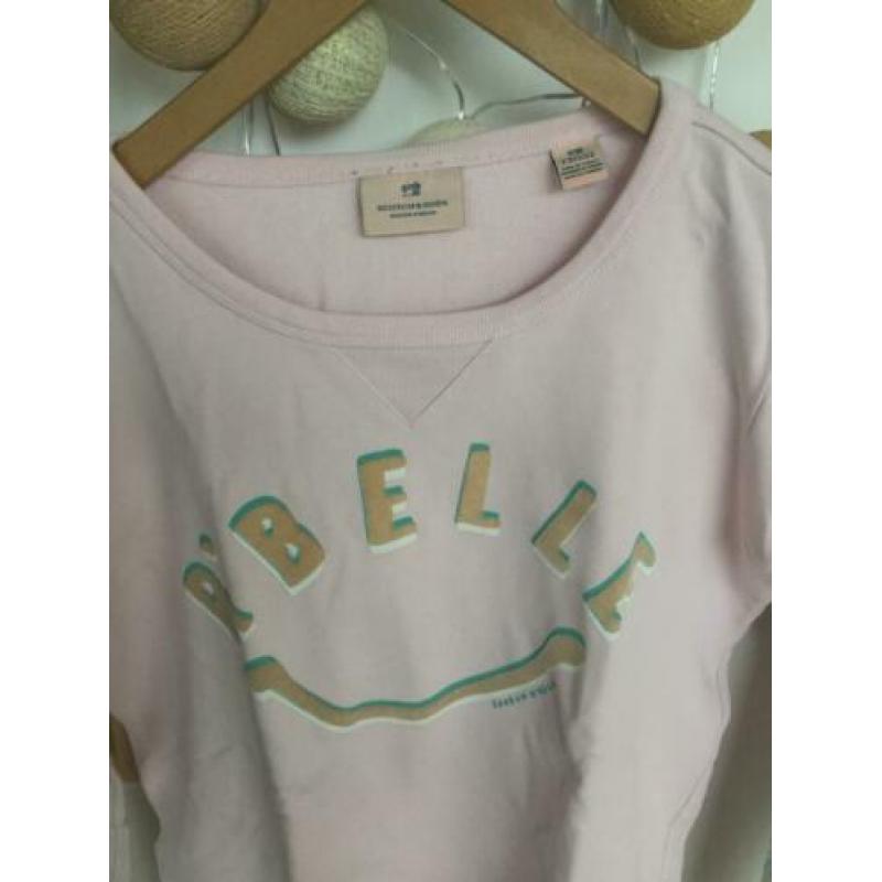 Scotch R’Belle lichtroze sweater maat 12/152