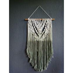 Macrame hanger dipdye olijfgroen