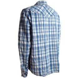 MILLS BROTHERS & CO geruite hemd mt XL licht blauw