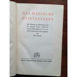 Schindler "Das magische Geistesleben" 1925