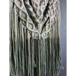 Macrame hanger dipdye olijfgroen