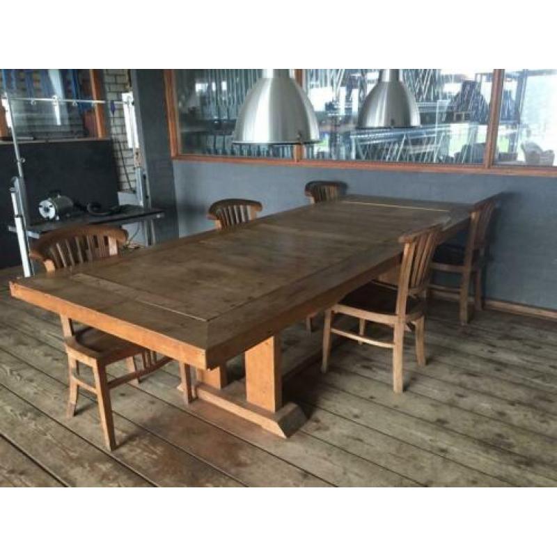 Grote grenen tafel 3 mtr x1,2 mtr